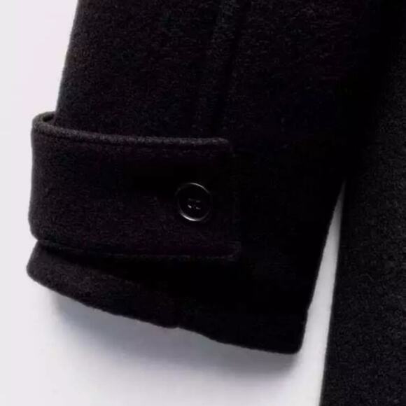 ZARA Wool Toggle Coat ZW Limited Edition Blogger Favorite Size Large New - Picture 9 of 15